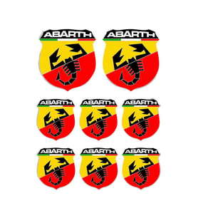 ABARTH LOGO A4 STİCKER - ETİKET
