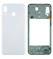 Samsung Galaxy A30 - SM-A305F FULL Kasa Arka Kapak Takım BEYAZ