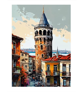 Galata Kulesi Model Mdf tablo