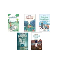 Sinan Yaşar 5 Kitap Set - Çetin Ceviz - Mucide - Gözlüklü Çocuk - Yazıyı Bulan Çocuk - Gacagucu (Karışık)