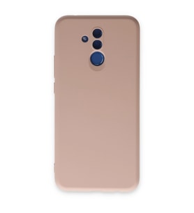 Huawei Mate 20 Lite Kılıf Nano İçi Kadife Silikon - Pudra