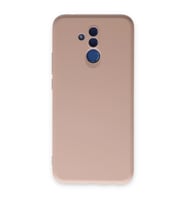 Huawei Mate 20 Lite Kılıf Nano İçi Kadife Silikon - Pudra
