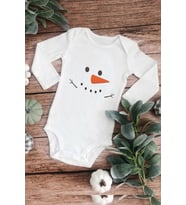 Kardan Adam Özel Tasarım Bebek Zıbın Pamuklu Çıtçıtlı Body