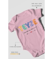 Teyze anne gibi ama daha cool Kısa Kollu Bebek Body %100 Pamuk