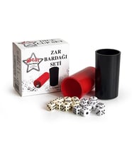 Star Oyun Zar Atma Kutusu 2'li Plastik ve 10 Çift Zar