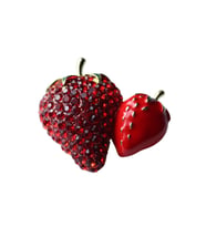 Natural Çilekler Broş Yaka iğnesi