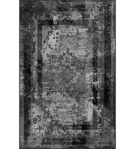 Eliana Home Baskılı, Yıkanabilir Kaymaz Taban Salon Halısı LNA1587-SD278 100x150 cm (Gri)