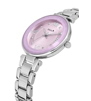 Polo Air Kristal Cam Kadın Kol Saati Gümüş Mor Renk PL-1569B5x (Mor-Gümüş)