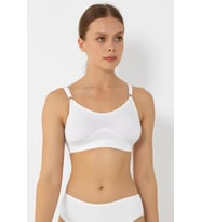 Miorre Pedsiz Sports Bra Seamless Sütyen (Beyaz)