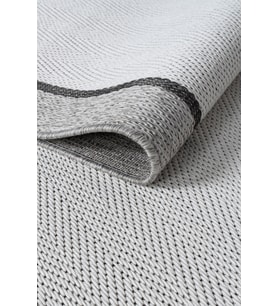 Venüs Sisal Antrasit Modern Dokuma Kilim Hasır Halı (Beyaz-Gri)