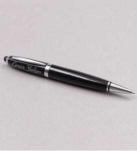 Kişiye Özel Dokunmatik 32 GB Usb Girişli Siyah Renk Kalem