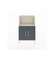 Arges Komodin 2 Raflı 2 Kapaklı 60x30x96 Aytaşı-Antrasit