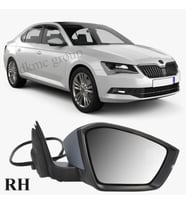 SUPERB 2015-2018 MODEL ARASI UYUMLU SAĞ YOLCU TARAFI DIŞ AYNA KOMPLE ASTARLI ELEKTRİKLİ 6 FİŞLİ