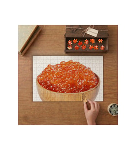 Kırmızı Havyar Tasarımı 240 parça Ahşap Puzzle Ahşap Kutuda MP03930