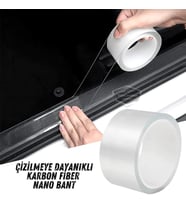 Üniversal Araç İçi Şeffaf Kapı Eşik Bandı Arka Tampon Eşiği Koruma Folyosu Yapışkanlı İthal 5 Metre