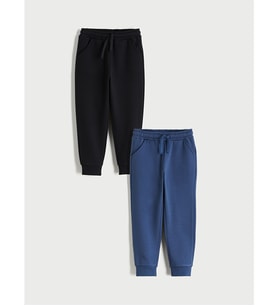 LCW Kids İndigo Beli Lastikli Erkek Çocuk Jogger Eşofman Altı 2'li
