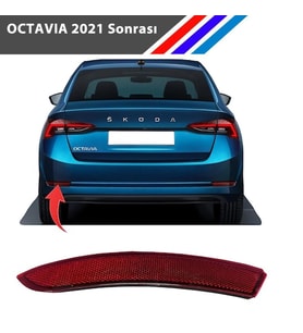Octavia Arka Tampon Reflektörü L 2021 Sonrası