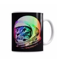 Astronot Cat Kedi Kupa Bardak Porselen
