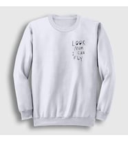 Presmono Unisex Beyaz Look Mom Astroworld Travis Scott Sweatshirt 42928tt (Beyaz)