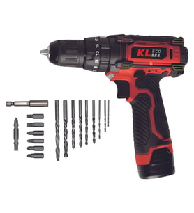 KL Eco KE2220DM-DB 12V/2AH. Çift Akülü Li-Ion Şarjlı Darbeli Matkap