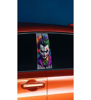 Araç Kapı Direk Kaplama Folyosu Joker Desenli (SAĞ SOL TAKIM) (2 ADET) - 22x50 C (Çok Renkli)