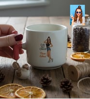 Kişiye Özel Karikatürlü Cute But Cancer Yengeç Burcu T Kupa Doğum Günü Hediyesi