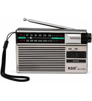 Şarjlı Cep Radyosu FM/AM 2 Bant Taşınabilir Radyo Type-C Şarjlı 2xAA Pil Destekli Kulaklık Girişli Deprem Acil Durum Radyosu