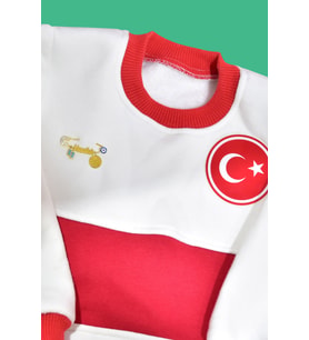 925 Ayar Gümüş Mavi Ayaklı Maşallah Bebek İğnesi , Türkiye Armalı Bebek Eşofmanı Hediye