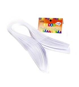 Hayal 5mm 200 Quilling Kağıdı - Beyaz Renk 5mm 200'lü