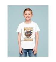 Tasarım Sonic The Hedgehog Baskılı Unisex Çizgi Film Çocuk Tişört (1-12 Yaş)