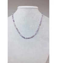 Ametist Taşı 4mm Kolye (SABİT KLİPSLİ)