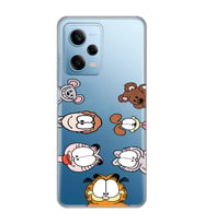 Redmi Note 12 Pro 5G Uyumlu Garfield Tasarımlı Şeffaf Telefon Kılıfı
