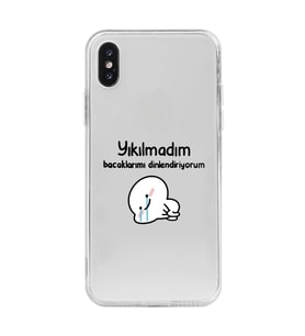 Iphone X ve XS Uyumlu Yıkılmadım Tasarımlı Şeffaf Telefon Kılıfı
