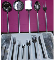 KARDELEN çubuk 12 kişilik 77 parça servis takımlı kaşık çatal bıçak set
