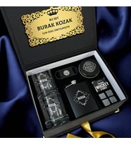 İsme Özel Erkek Viski Ritüel Seti Premium Kutu