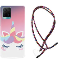 Vivo Y11S Y21S Y20 Y20S Y70 Kılıf Boyun Asklı Rasta Silikon Sweety Unicorn 1737