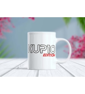 KUP10 Edition Özel Tasarım Kupa Bardak - Otomobil Temalı (Beyaz)
