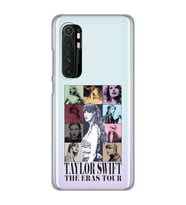 Xiaomi Mi Note 10 Lite Uyumlu Taylor Swift Desenli Şeffaf Telefon Kılıfı