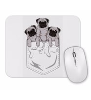 Cepte Pug Cepte Köpek Mouse Pad