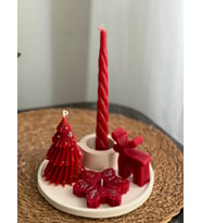 YILBAŞI ÖZEL SERİ HEDİYELİK KOKULU MUM SETİ (Kırmızı)