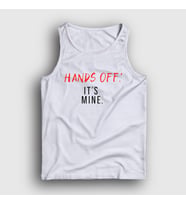 Presmono Unisex Beyaz Hands Off It's Mine Atlet 433518tt