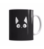 Beyaz Kedi Siyah Kötü Cats Kupa Bardak Porselen