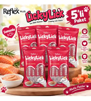 Reflex Plus LickyLick Somonlu Sıvı Ödül Maması 5li PAKET