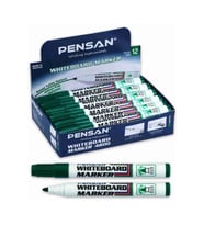 Pensan Tahta Kalemi Yuvarlak Uç Yeşil (12 Li Paket)