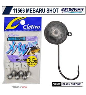 Owner Cultiva 11566 Mebaru Shot Red Lrf Jighead 3.5gr