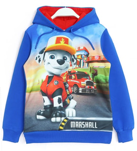 Paw Patrol Marshall 3D Baskılı Erkek Çocuk Sweatshirt Saks