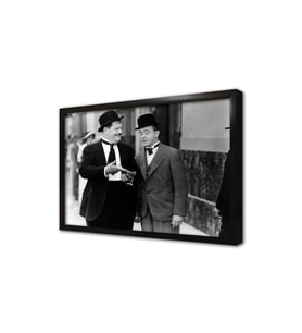 Lorel Hardy Fotğrafı Çerçeveli Mdf Tablo