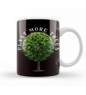 Plant More Trees Planting Gardening Landscaper Nature Lawn Kupa Bardak Porselen