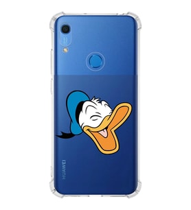 Huawei Y6s  Köşe Korumalı Antişok Kapak Donald Duck Tasarımlı Şeffaf  Kılıf