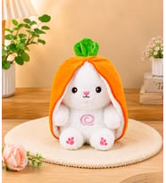 Nefes alan peluş çilek tavşan uyku arkadaşı 30 cm